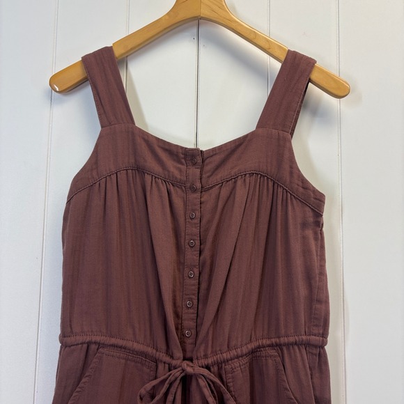 Old Navy Boho Wide Leg Sleeveless Jumpsuit Size S Cottage Minimalist Summer Chic - Picture 7 of 8